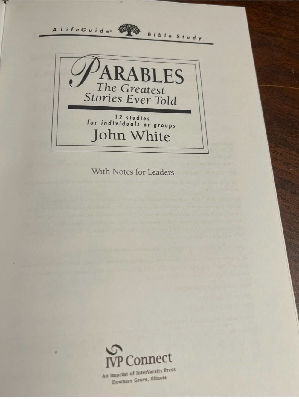 Parables: The Greatest Stories Ever Told by John White